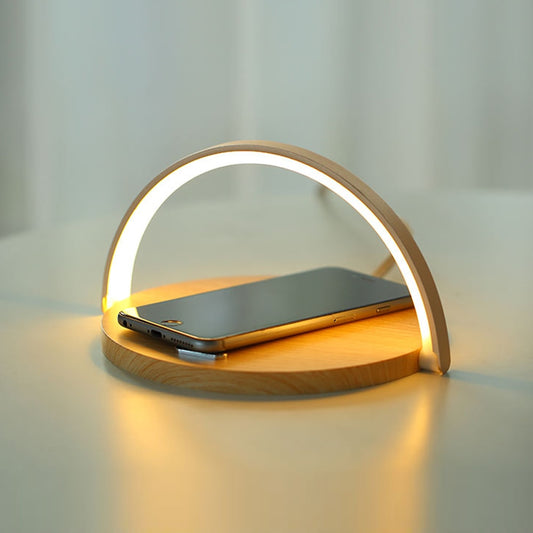 Qi Wireless Charger LED Lamp